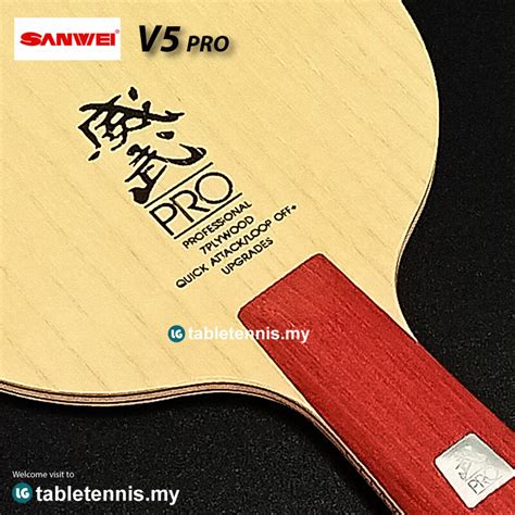 Sanwei Blade V5 Pro CS All Wood Table Tennis Blade Paddle Racket Ping ...