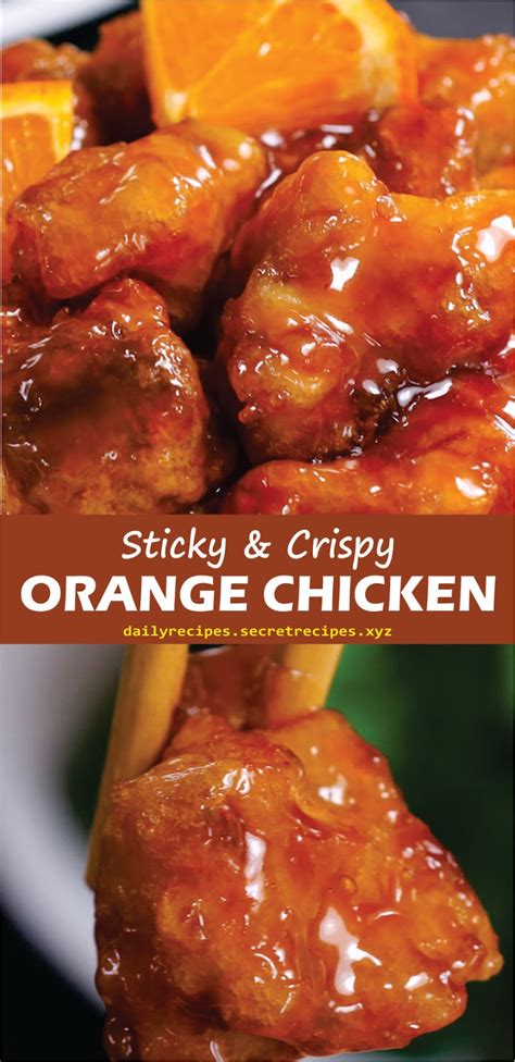 Sticky And Crispy Orange Chicken Recipe Spesial Food