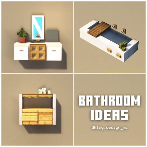 Klaydesign • Minecraft Builder On Instagram Three Bathroom Ideas To