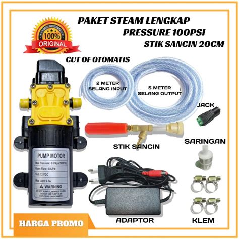 Jual Harga Promo Set Alat Cuci Steam Motor Mobil Ac Paket Lengkap Semprotan Steam Motor