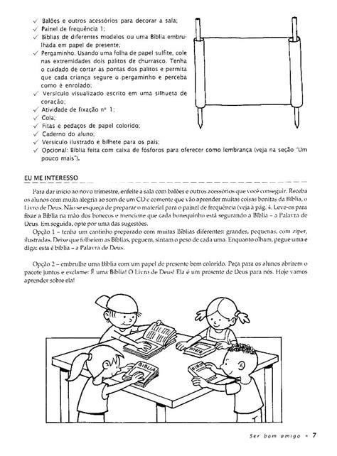 CANTINHO DAS HISTÓRIAS BÍBLICAS LIÇÃO BÍBLICA INFANTIL A BÍBLIA É