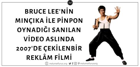 Videoda Bruce Leenin Mınçıka İle Masa Tenisi Oynadığı İddiası