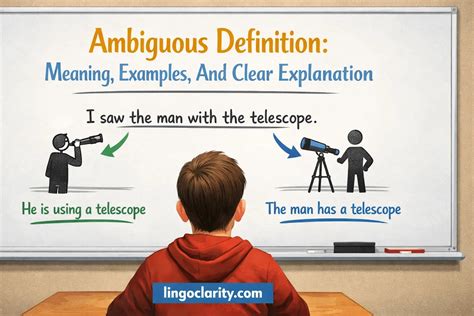 ambiguous definition meaning examples  clear explanation https