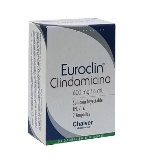 Euroclin 600Mg Solución Inyectable IM IV FarmaciaRD