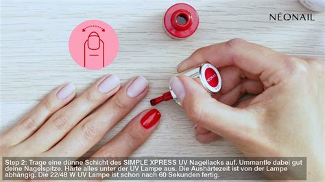 Neonail Simple Xpress In Uv Nagellack Step By Step Auftragen Youtube