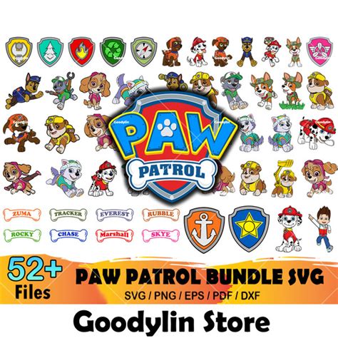 Paw Patrol Bundle Svg Trending Svg Paw Patrol Svg Paw Pat Inspire Uplift