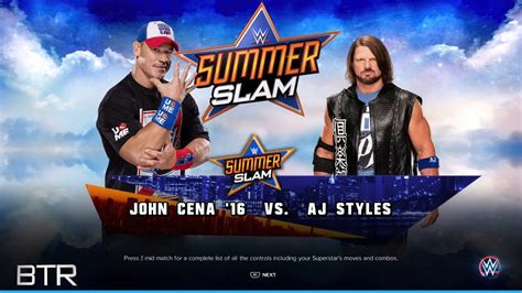 WWE 2K23 Showcase John Cena Vs AJ Styles SummerSlam 2016 Part 6 YouTube