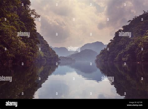Serenity BaBe Lake In Vietnam Stock Photo Alamy