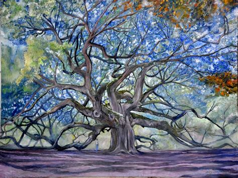 Angel Oak Painting at PaintingValley.com | Explore collection of Angel ...