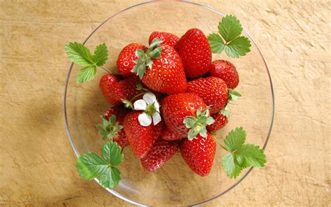 Fondos De Pantalla Comida Fruta Fresas Rosa Desayuno Postre