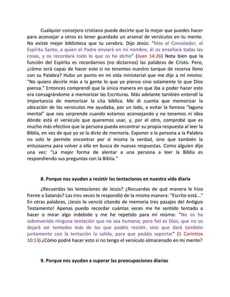 Por qué debemos memorizar versículos PDF