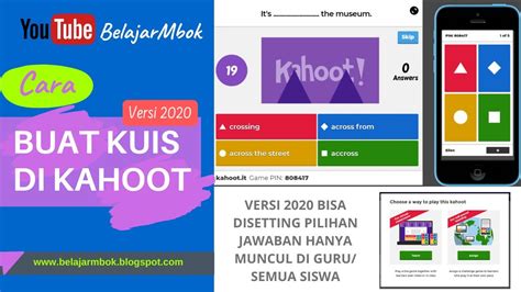 Cara Membuat Kuis Di Kahoot Terbaru Youtube