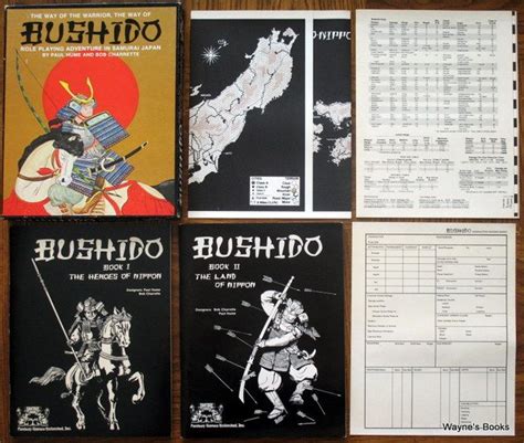 Bushido Feudal Japanese Roleplaying Fgu Waynes Books Rpg