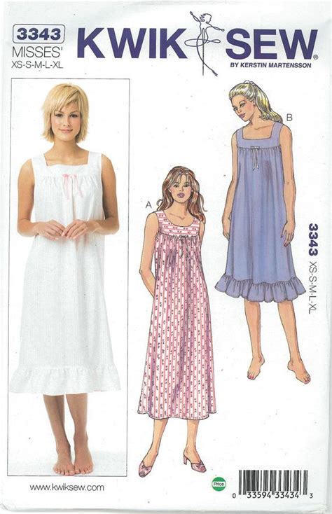 Sewing Pattern Out Of Print Nightgown By Designeralleyfabrics 15 00