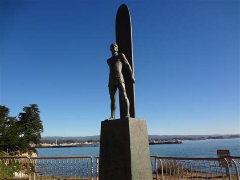 Surfing Monument Bronze Statue Of A Surfer Santa Cruz California