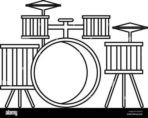 Drums Icon Outline Style Stock Vector Image And Art Alamy