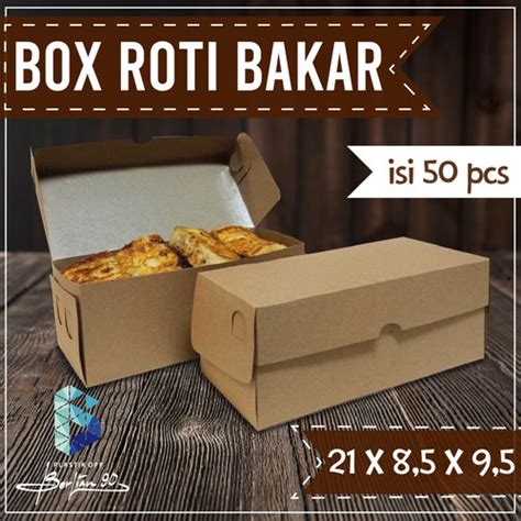 Promo Dus Roti Bakar Kraft Laminasi 21x8 5x9 5 Cm Box Roti Bakar