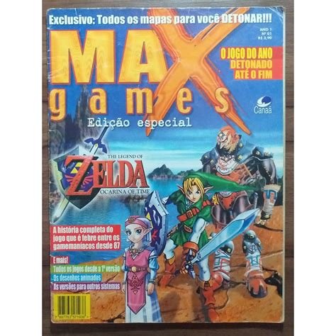 Revista Max Games Zelda Ocarina Of Time Detonado Ano N