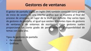 Gestores De Arranque Escritorio Y Ventanas Ppt