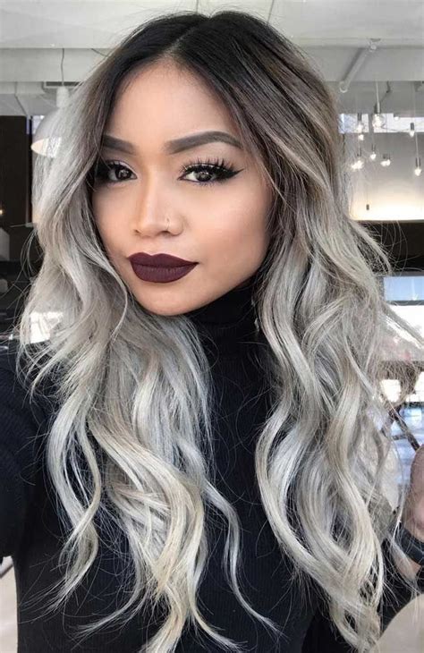 51 Gorgeous Hair Color Worth To Try This Season | Grey ombre hair, Ombre hair blonde, Light hair