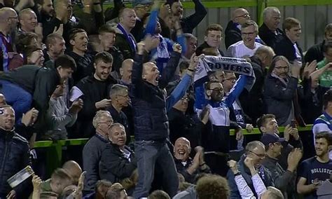 Mike Dean Goes Wild In The Stands As His Beloved Tranmere Reach Play