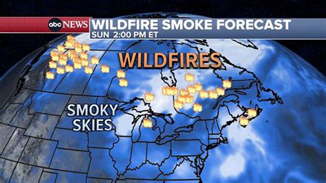 Toxic Smoke From Canadian Wildfires Could Impact Health Of Millions In