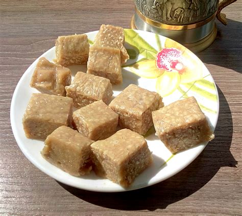 Рецепт индийской сладости - кунжутный щербет