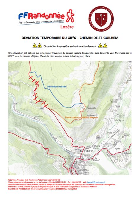 topoguide le chemin de saint guilhem le desert Fédération Française