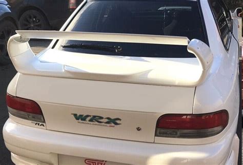 genuine subaru impreza  wrx gc ra sti rear boot lid decal stick