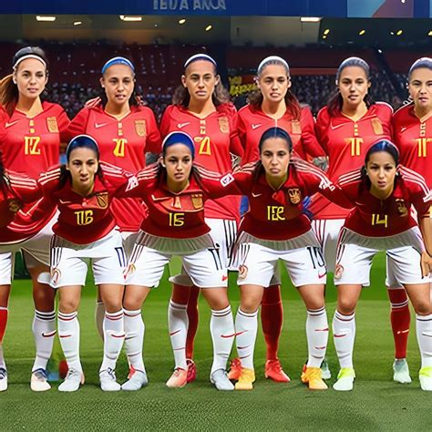 Premium AI Image | Victory for the Spanish women's national football team