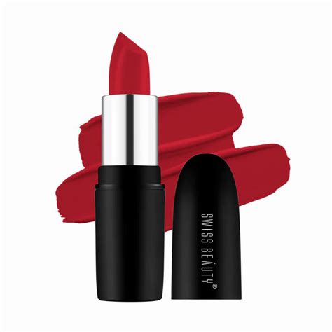 Swiss Beauty Pure Matte Lipstick Hot Red 221
