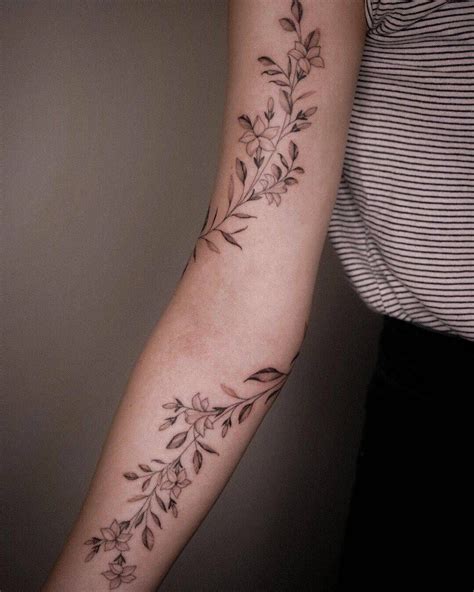 Amazing Flower Tattoo On Arm Jasmine Tattoo Beautiful Flower Tattoos