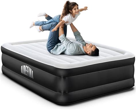 Airefina Full Air Mattress With Built In Pump Inflatable Airbed Self