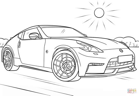 Nissan 370Z coloring page | Free Printable Coloring Pages