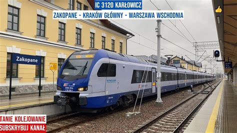 IC 3120 KARŁOWICZ Zakopane Kraków Główny Warszawa Wschodnia