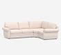 Pearce Roll Arm Upholstered 3 Piece Sectional With Wedge Pottery Barn