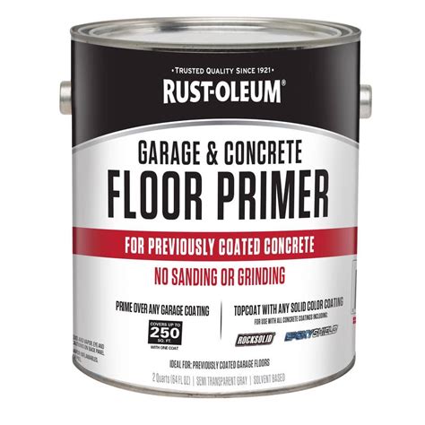 Rust Oleum Qt Garage And Concrete Interior Floor Primer The