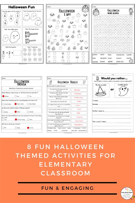 Fun Halloween Activities For Elementary | Learn Grow Aspire