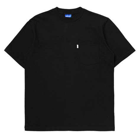 Boxy Fit Pocket Black Tshirt Insurgent Club