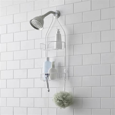 Style Selections Style Selections Over The Shower Caddy White In The