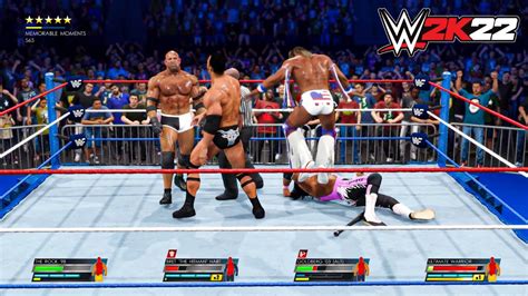 Wwe K Fatal Way Match Goldberg Vs Rock Vs Bret The Hitman