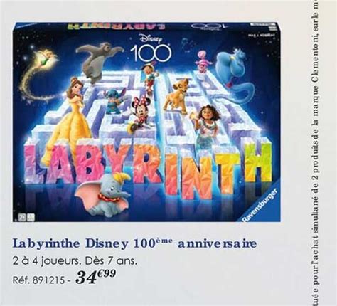 Promo Labyrinthe Disney Me Anniversaire Chez La Grande R Cr