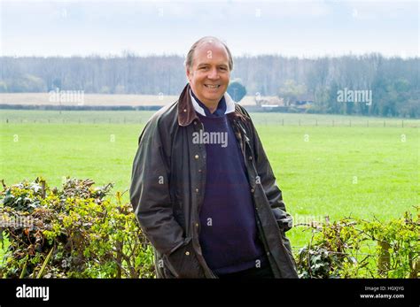 Actor Charles Collingwood, Brian Aldridge from "The Archers", at home ...