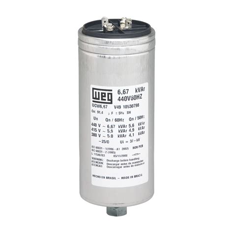 Ucw Single Phase Capacitors Kvar Ucw Single Phase Capacitors