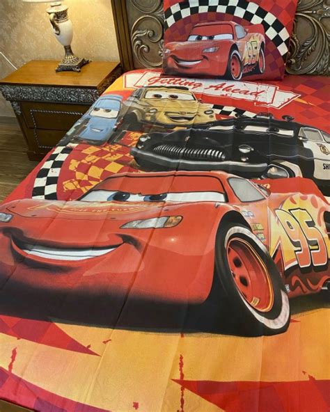 Red Car Game Kids Bed Sheet for Sale 2024