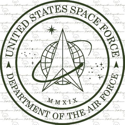 Space Force Seal Digital Files Svg Ai Png Eps Dxf Etsy