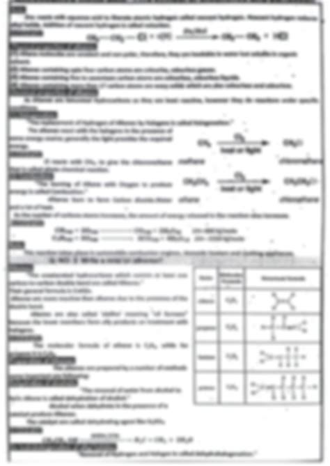 SOLUTION Chemistry Study Notes Hydrocarbons And Its Types Notes On