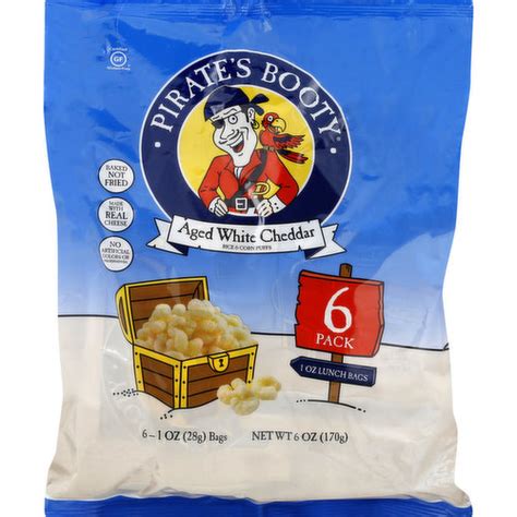 Pirate S Booty Rice Corn Puffs Aged White Cheddar Pack King Kullen