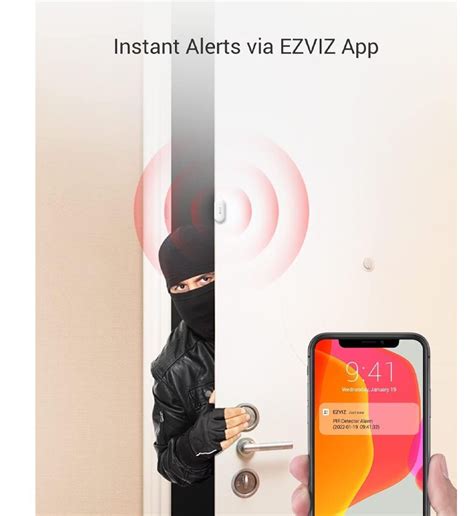 EZVIZ T2C Détecteur dOuverture Fermeture Détecteurs pour Portes et
