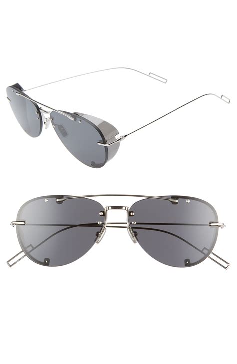 dior homme mm aviator sunglasses palladium gray ar modesens